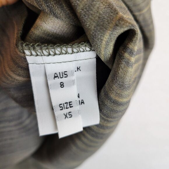 Mela Purdie Womens Boxy Career Blouse Size XS Brown Ombre Silk Lightweight Boho - Picture 3 of 9